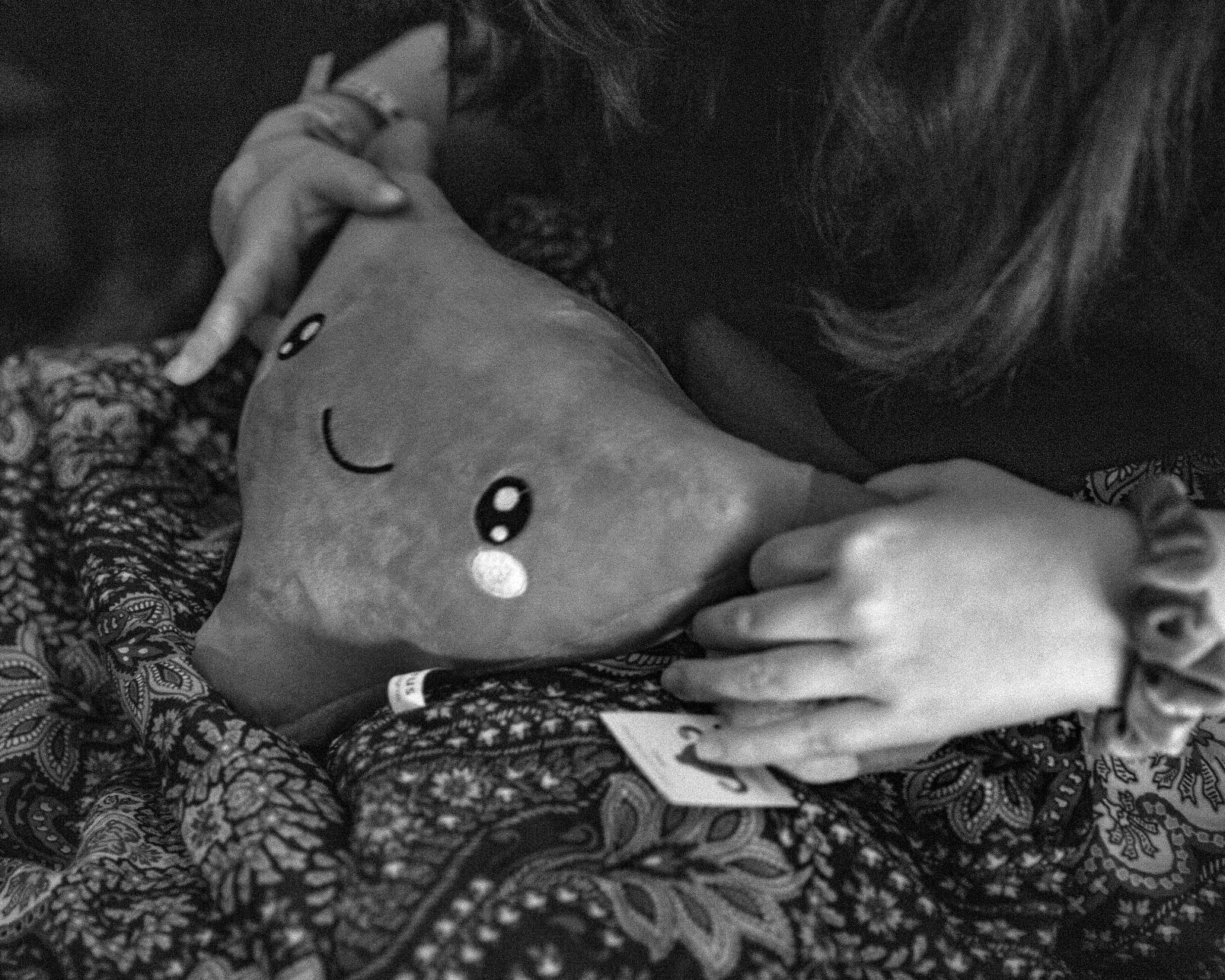 One of Emma’s friends gave her a stuffed uterus prior to surgery